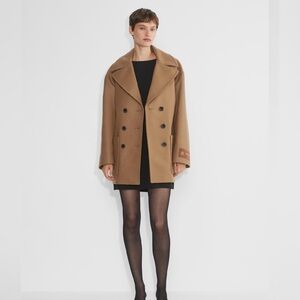 Aritzia Tan Pea Coat